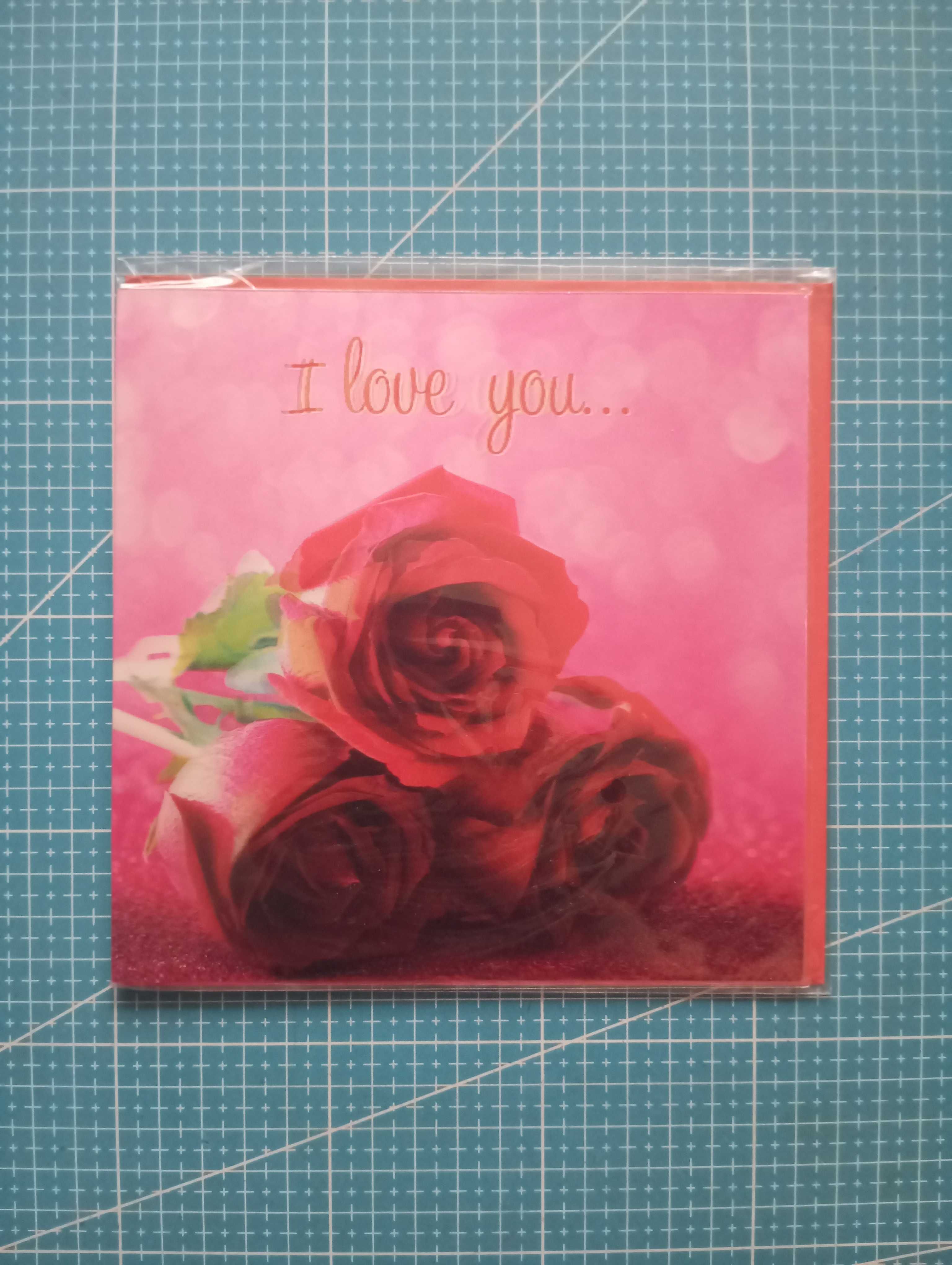 Trójwymiarowa kartka walentynkowa Róże 3D Valentine Card