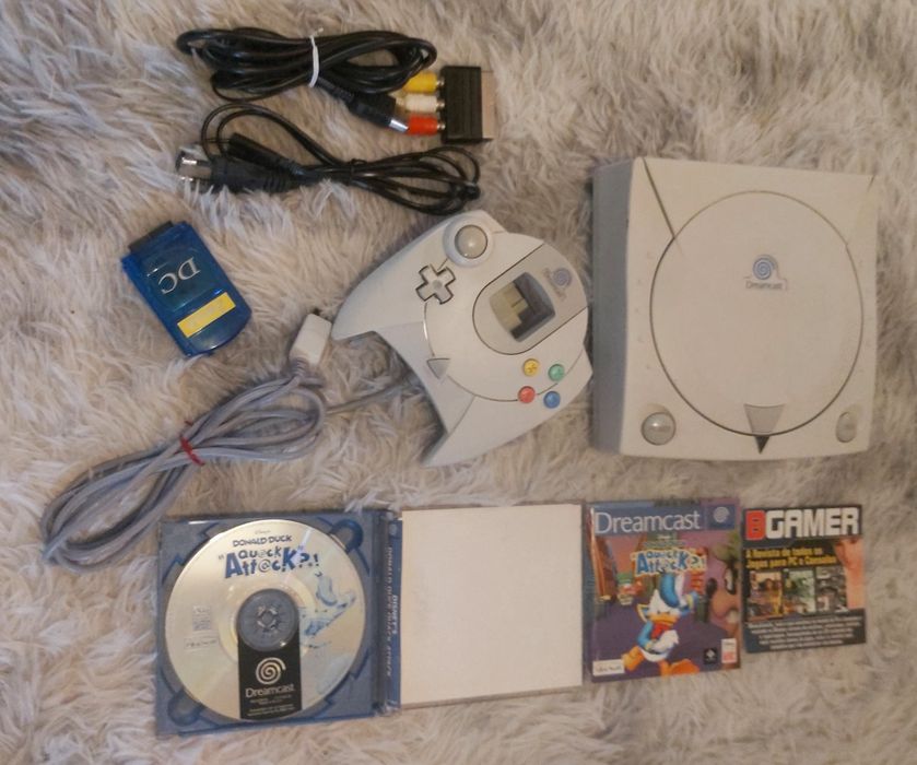 Dreamcast+Jogo Donald duck Attack Completo.