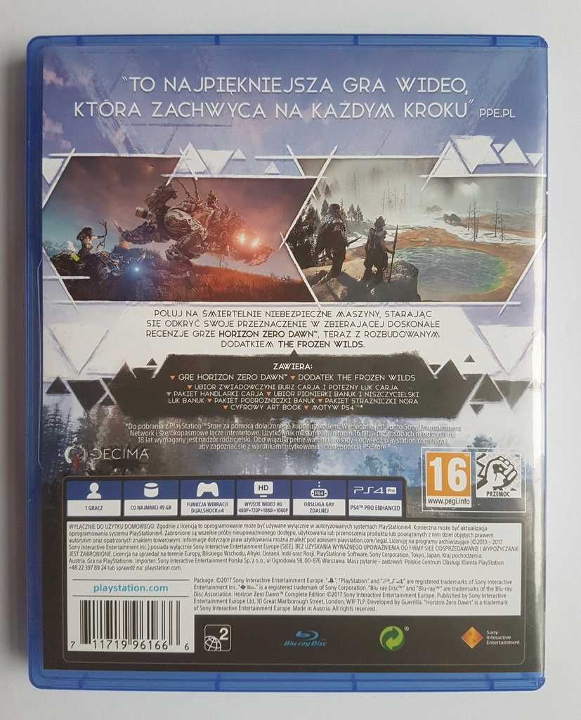 Horizon Zero Dawn Complete Edition na PlayStation 4 PS4  PL