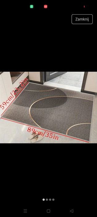 Duża wycieraczka wewnętrzna