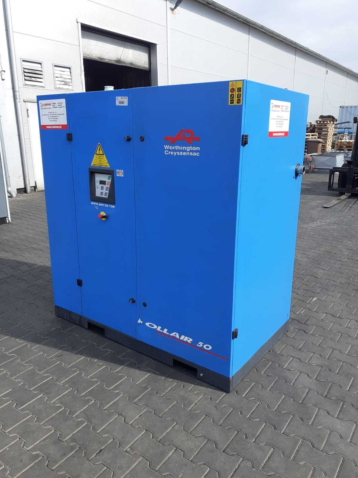 Sprężarka śrubowa,kompresor WORTHINGTON RLR50,37KW,S013412