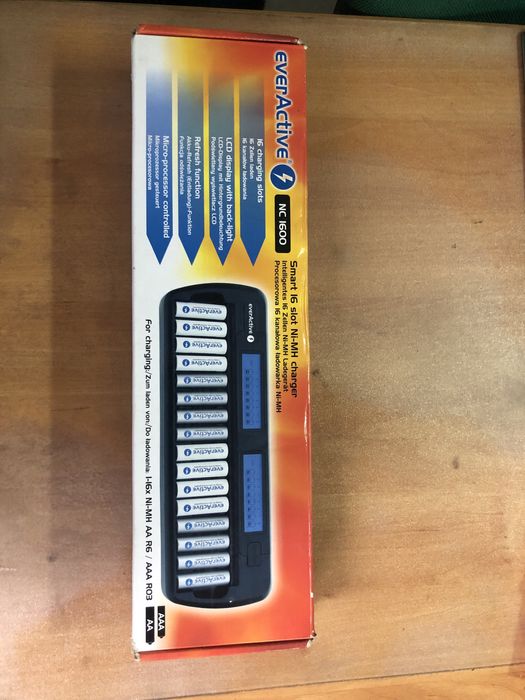 EVERACTIVE Battery Charger, 16 Simultaneously.64343215499651123