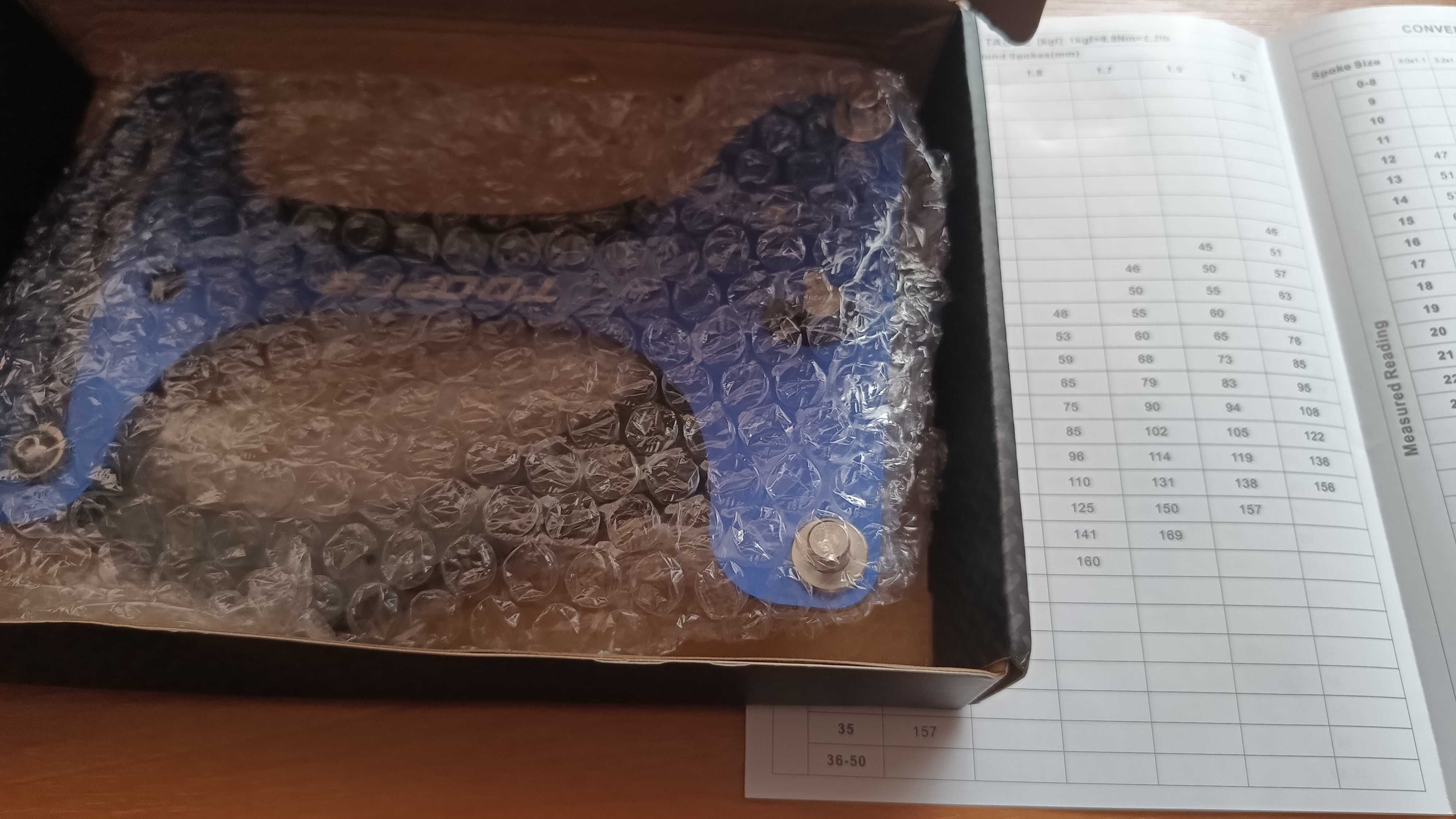 Tensometr do pomiaru napięcia szprych TOPREE