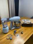 Duży zestaw SMEG robot kuchenny mikser + końcówki do siekania +blender