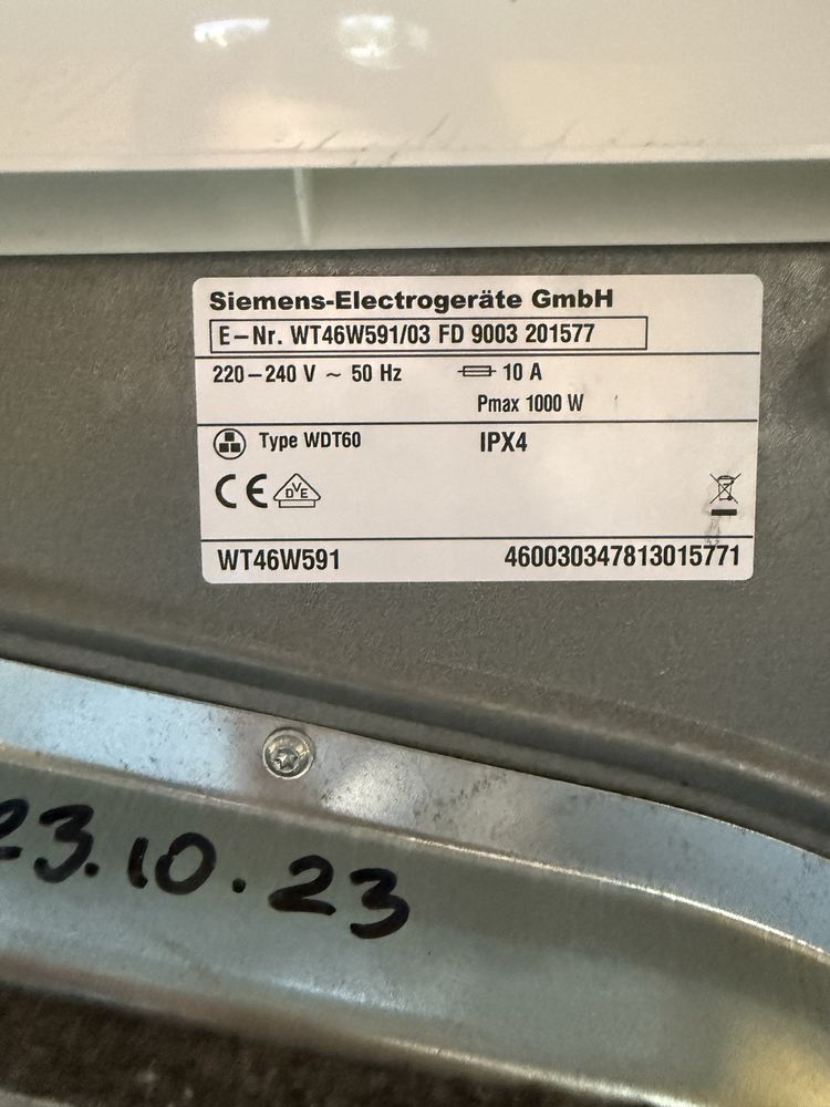 Suszarka do ubrań Siemens BlueTherm WT46W360 A+ FV