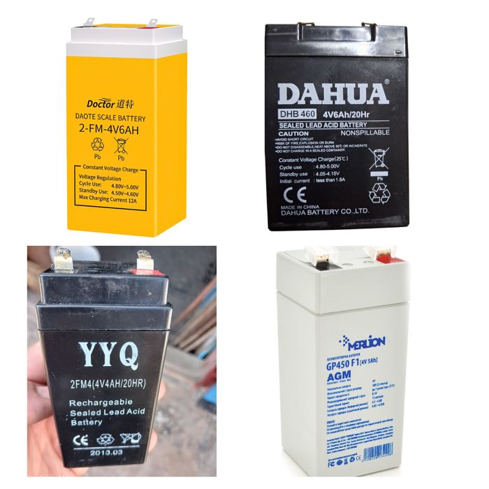 Акумулятор для весов ваги 4V 6v 6A 4A 4,5A 5A 4в 6v 6в 12v 12в Rablex