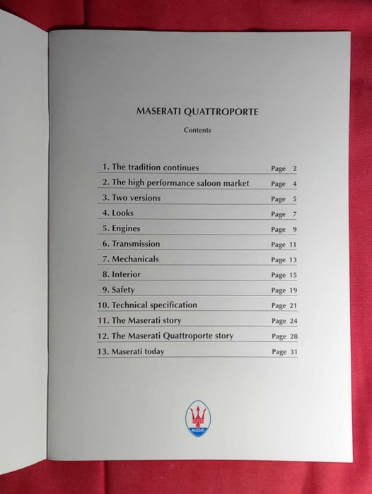 Catálogo - 1991 Maserati Quattroporte