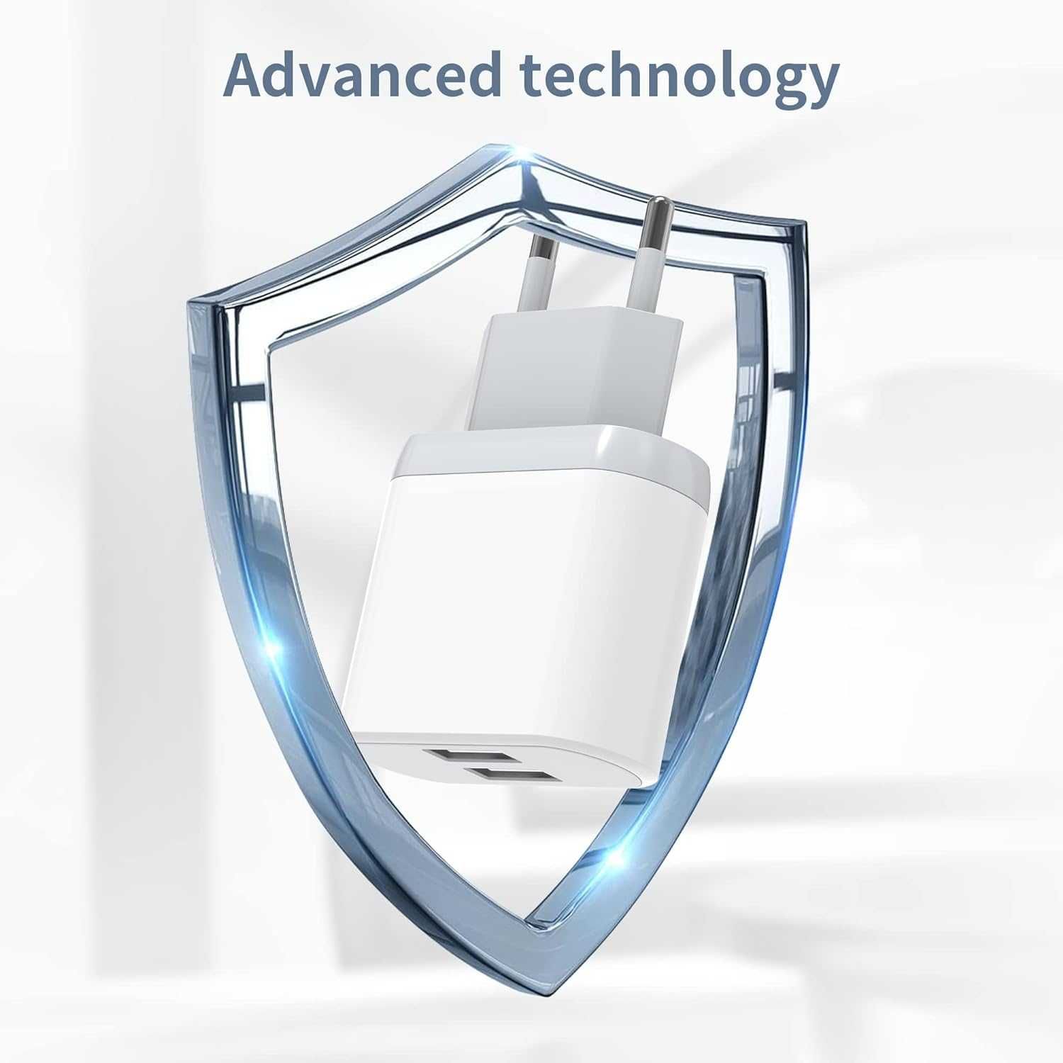 Ładowarka Nisiyama 2xUSB kabel Apple 2m 2,1A SPP755