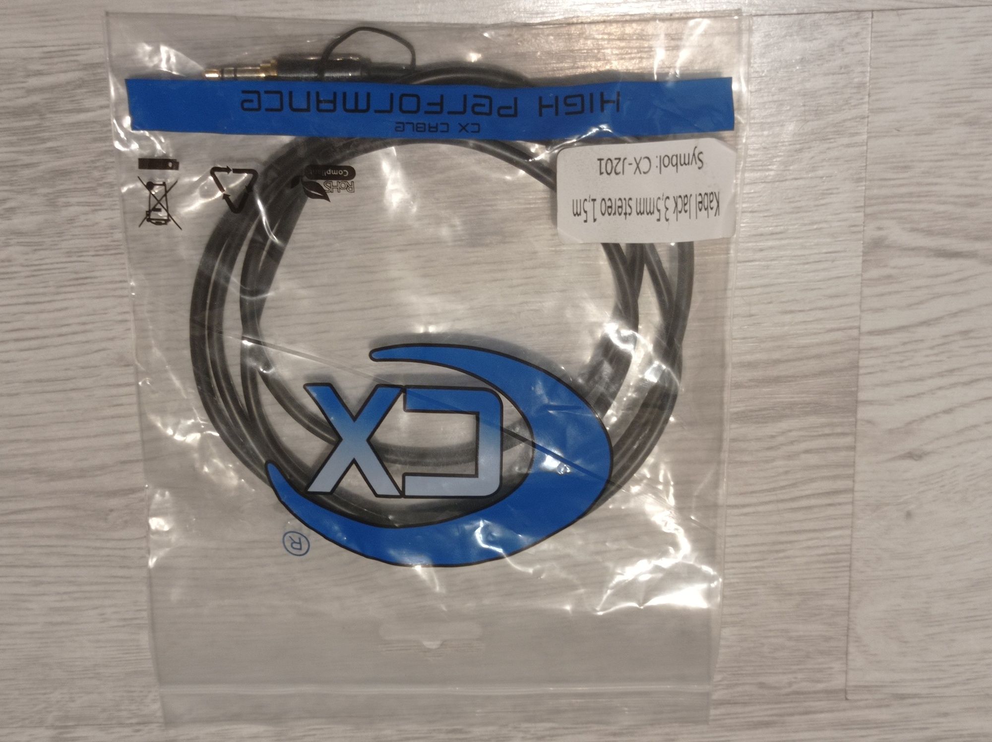 Kabel Jack audio 1,5m CX-J201