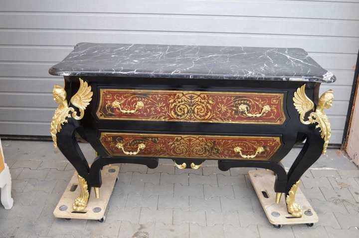 STARA komoda boulle 250KG! SZAFA marmur brąz
