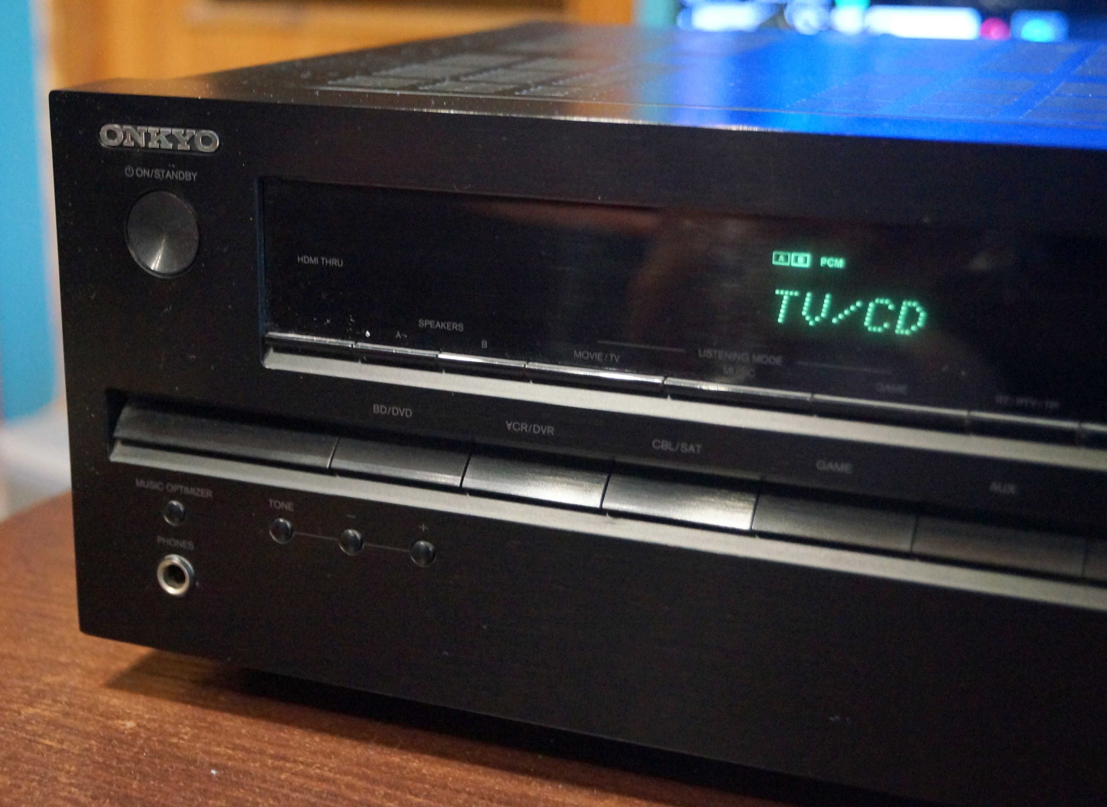Zadbany Amplituner  Onkyo TX-SR309 z Pilotem