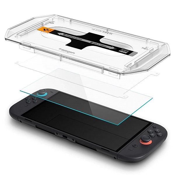 Szkło hartowane Spigen Glas.Tr ”EZ FIT” 2-pack na Nintendo Switch 2 -