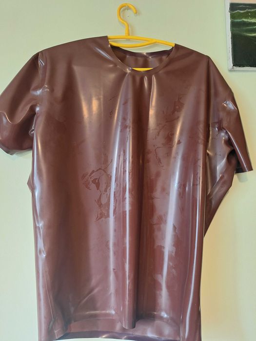 Latex-T-shirt 2XL brązowy