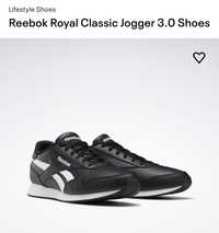 reebok мужские черные кроссовки royal classic jogger 3.0 shoes 26 см