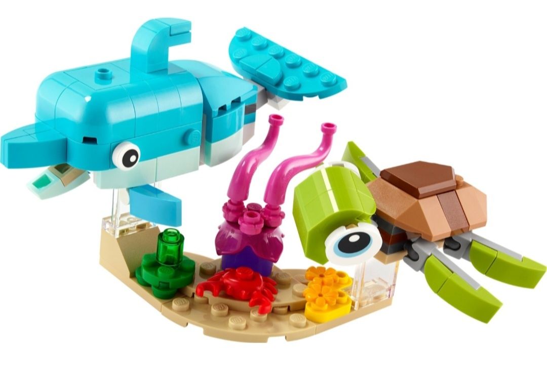 LEGO Creator Delfin i żółw 3w1 - 31128.