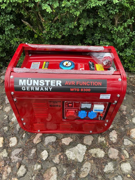 Agregat prądotwórczy trójfazowy 6700W - Munster WTG 8300 - NOWY
