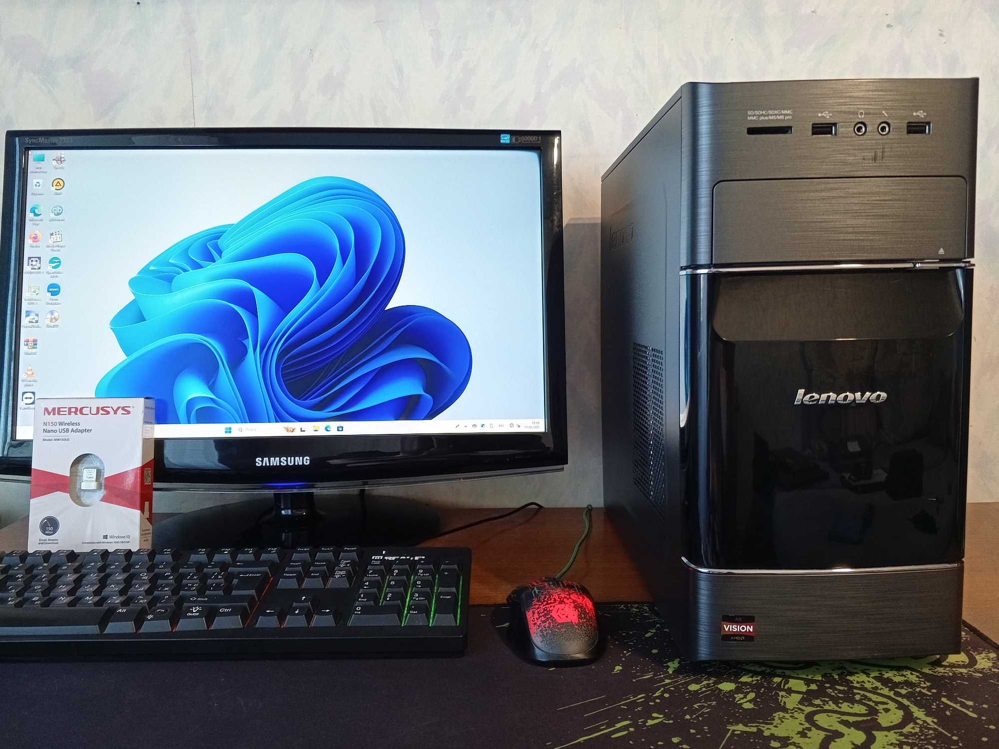 4ядра,12гб,ssd128+hdd1ТБ,видео 1гб HD8470 брендовый ПК Lenovo