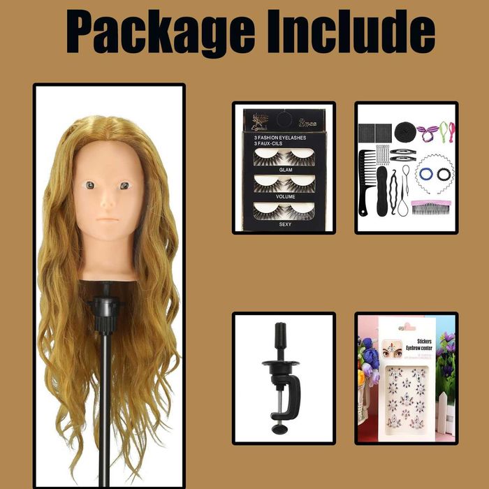 Główka Fryzjerska NOWA Jasne Włosy