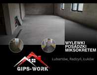 Wylewki, posadzki miksokretem, mixokret tynki maszynowe Kock, Michów