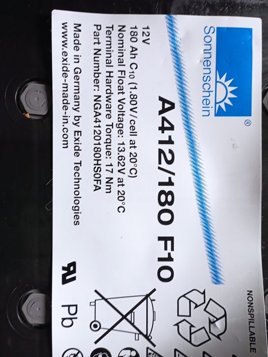 Baterias SOLARES en GEL e AGM 240 amp