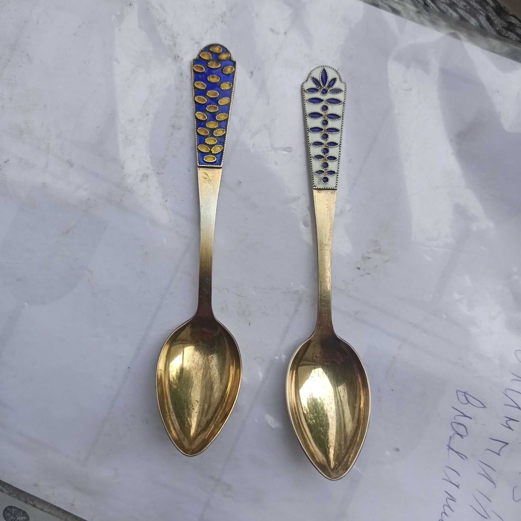 Ложка из серебра чайная