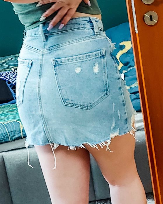 Nowa spódnica jeansowa XS