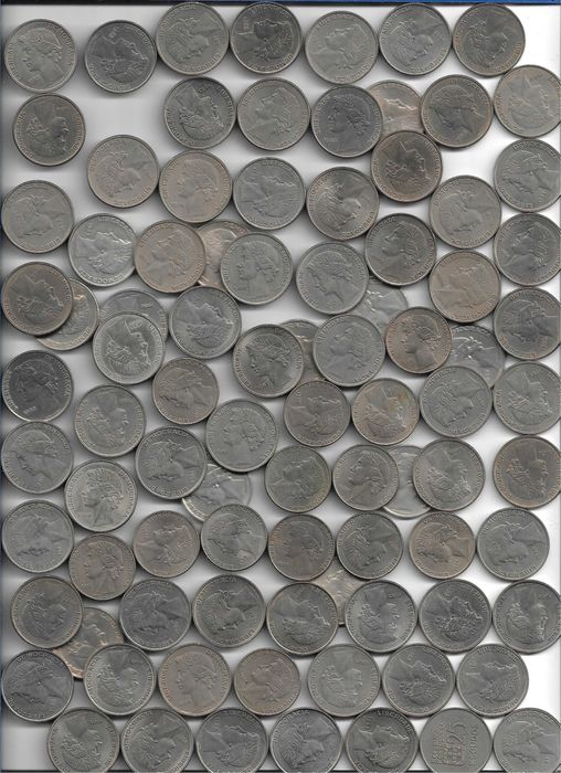 90 Moedas de 25$00