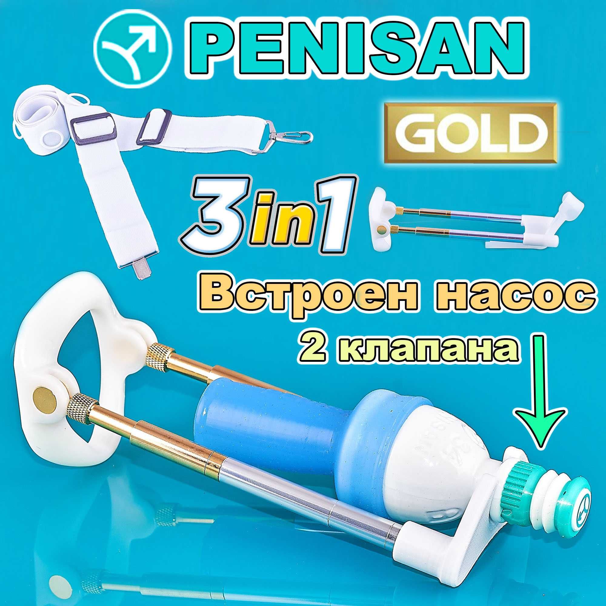 Вакуумный экстендер стретчер Andropenis GOLD Vacuum 3в1+ proextender