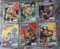 Coleção de 6 livros BD Sargent Guam - Francês, todos de 1981