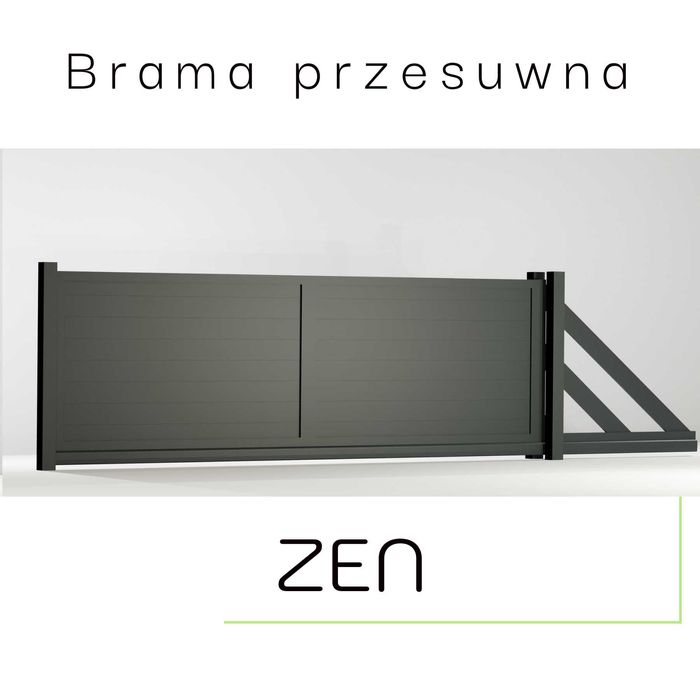 Bramy brama ogrodzeniowa przesuwna Aluminiowa Malowana proszkow RAL