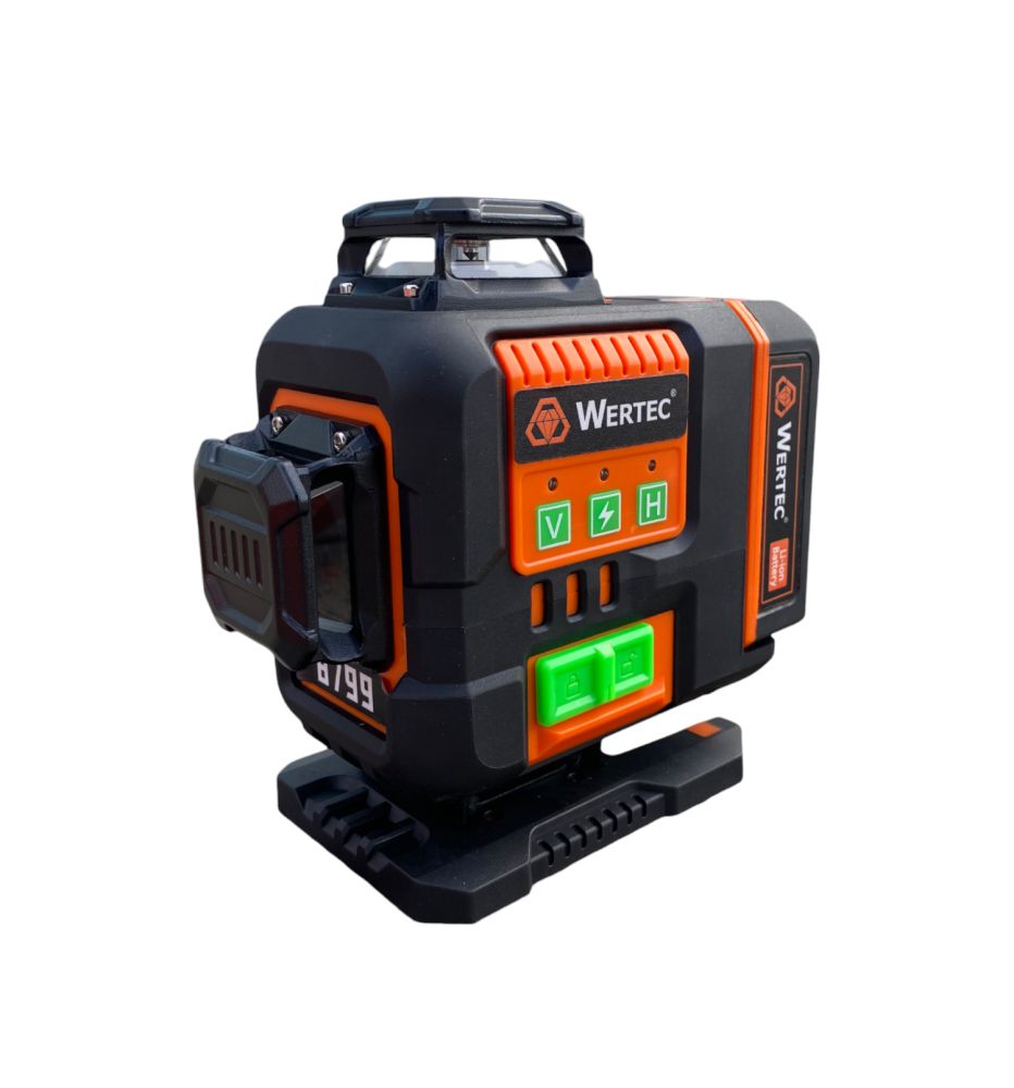 Laser poziomujący 16 liniowy zielony 4x360st. WT-8799 Wertec