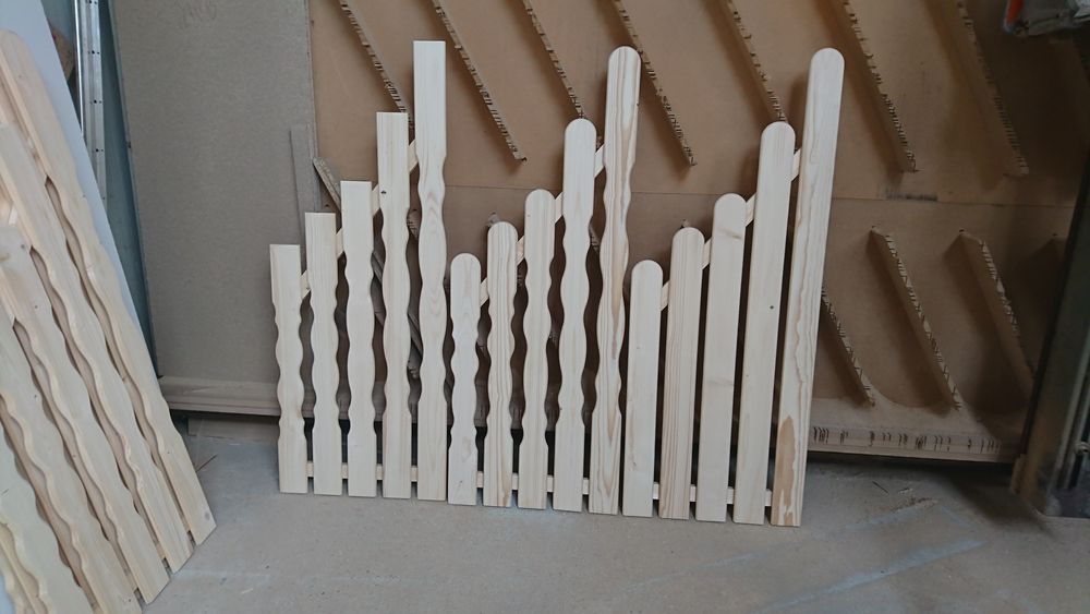 Sztachety drewniane ozdobne