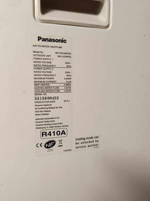 pompa ciepła Panasonic 9 kw