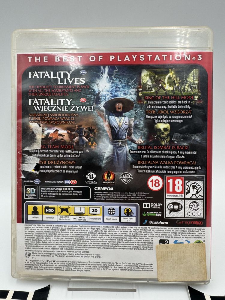 PL Mortal Kombat Ps3 Gwarancja