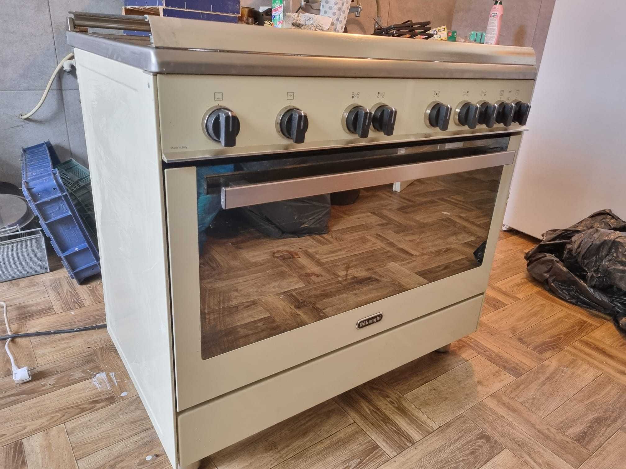 De longhi PGVC96ED PREMIUM kuchnia gazowa 5 palników kremowa