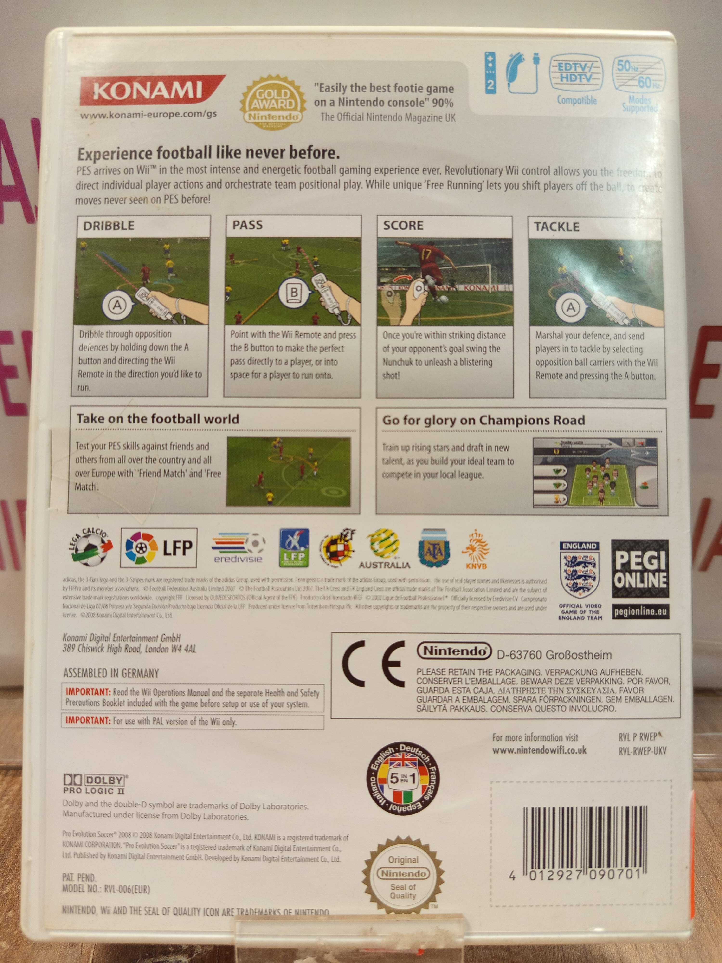 Pro Evolution Soccer 2008 Wii, Wysyłka Wymiana