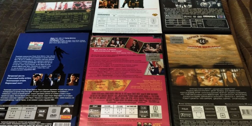 DVD-VIDEO різні. 6шт б/в