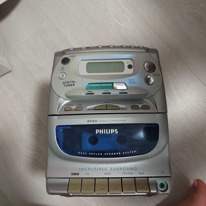 радіоприйм.Philips "1 BAND DE LUXE". Philips AZ2425. MIDI DCD-1100H-FI