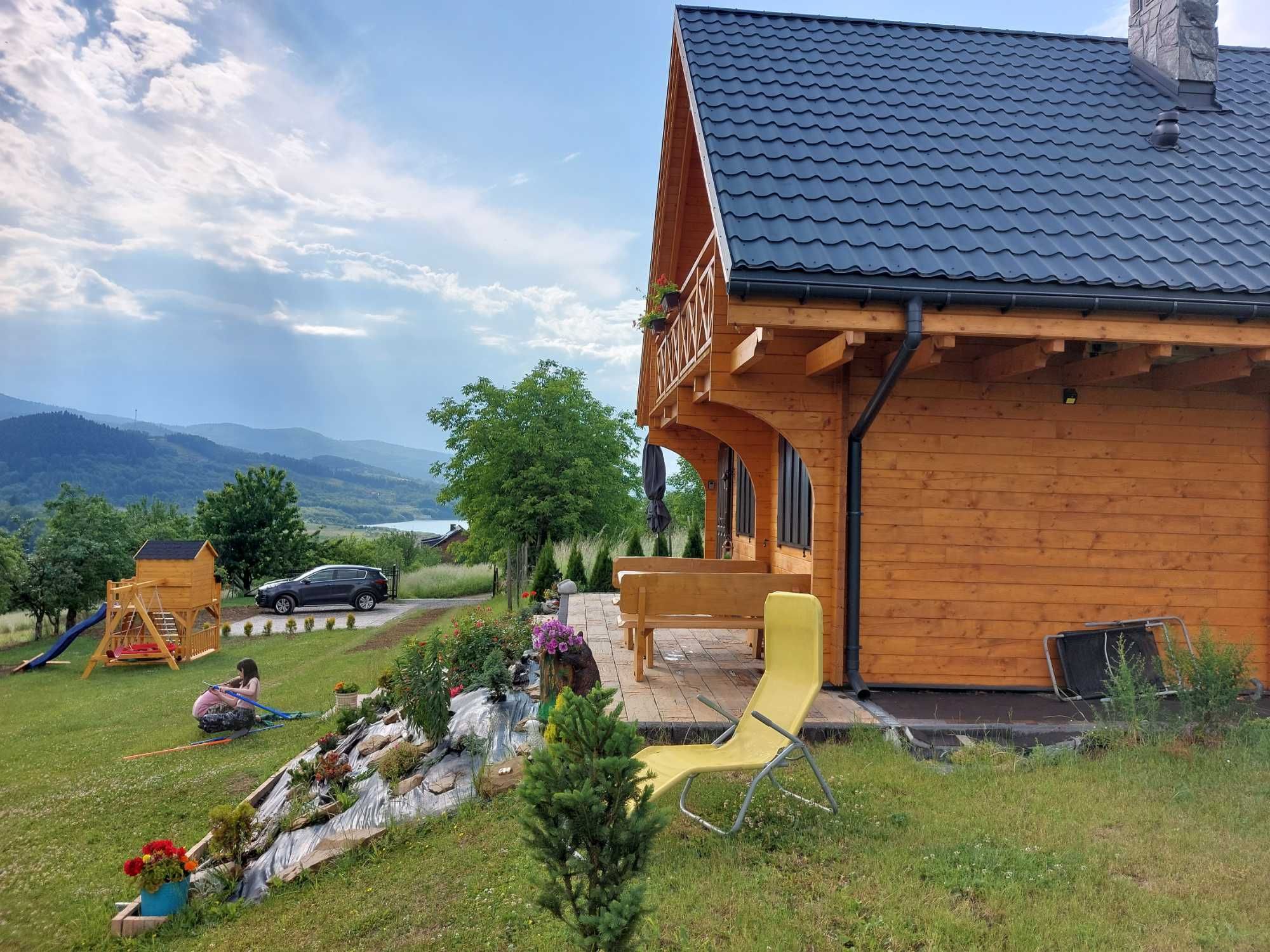 Domek drewniany na wynajem w górach Beskidy Jezioro Mucharskie 2 domki
