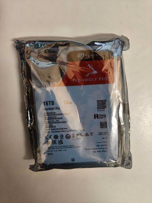 Dysk HDD 16TB Seagate IronWolf Pro [Nowy, Gwarancja 2030r]