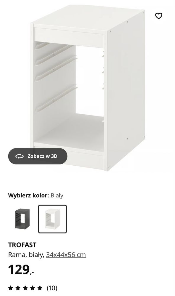 Meble zestaw Ikea do pokoju dziecięcego TROFAST biurko regał półki