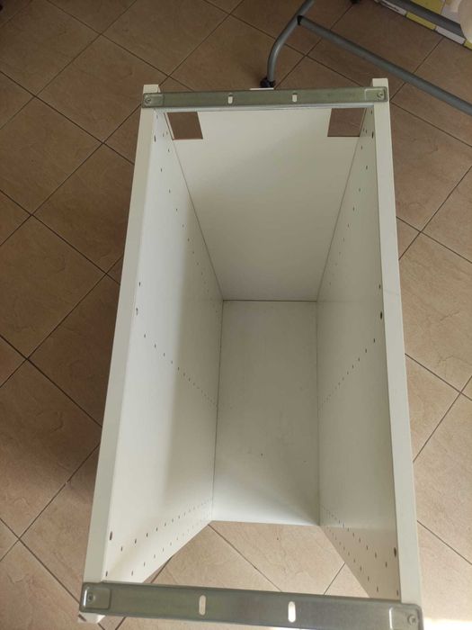 METOD, Estrutura armário baixo, branco, 30x60x80 cm
