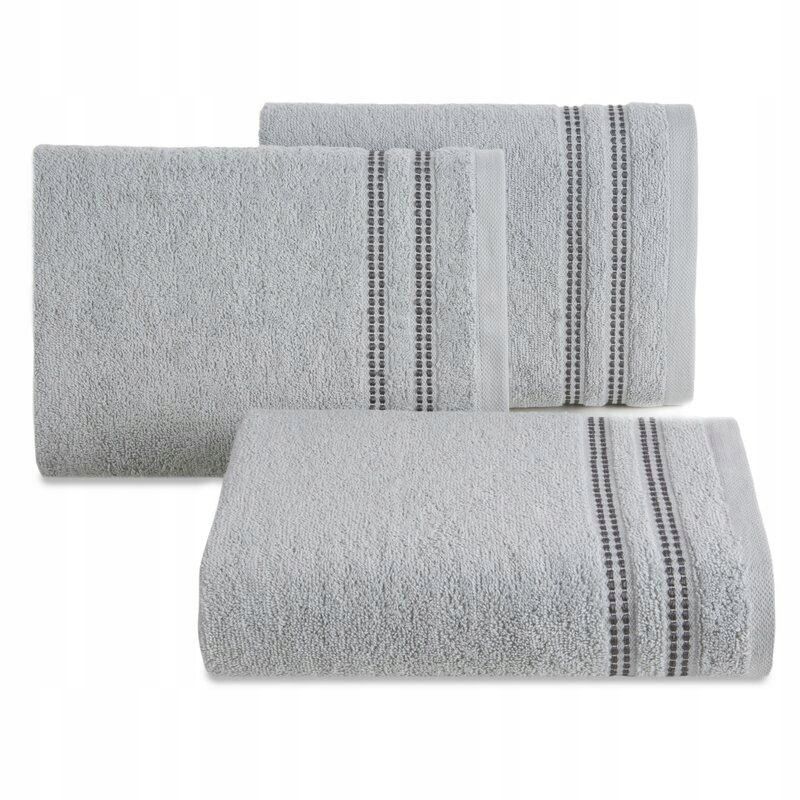 Ręcznik Ally 70x140 srebrny frotte 500 g/m2