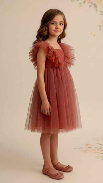 Vestido de tule infantil 8/9 anos
