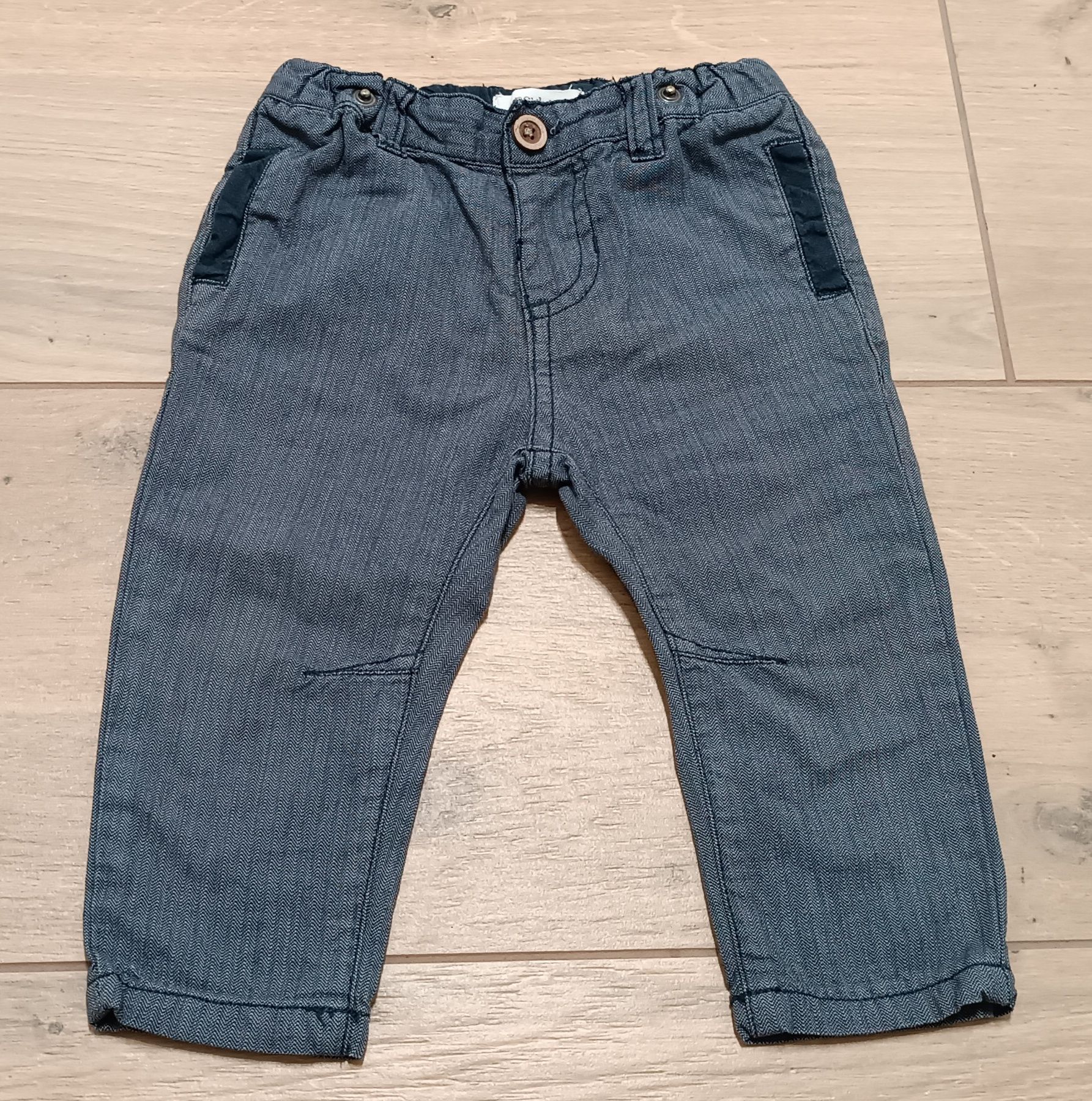 Newbie 74 80 by KappAhl spodnie eleganckie dla chłopca a'la jeans