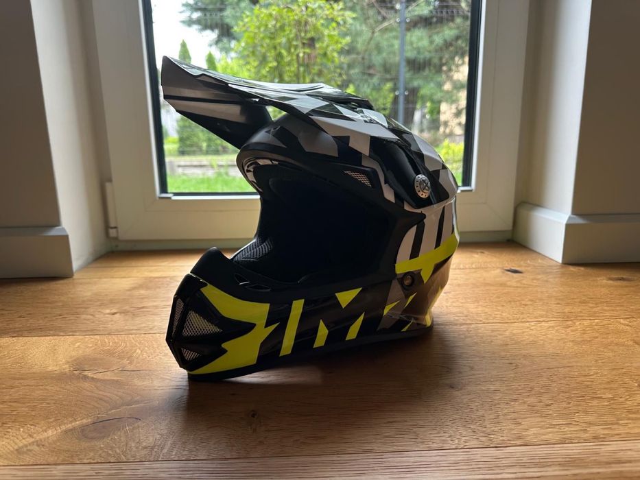 Kask full-face IMX FMX-02 zielono-czarny (52-53cm)
