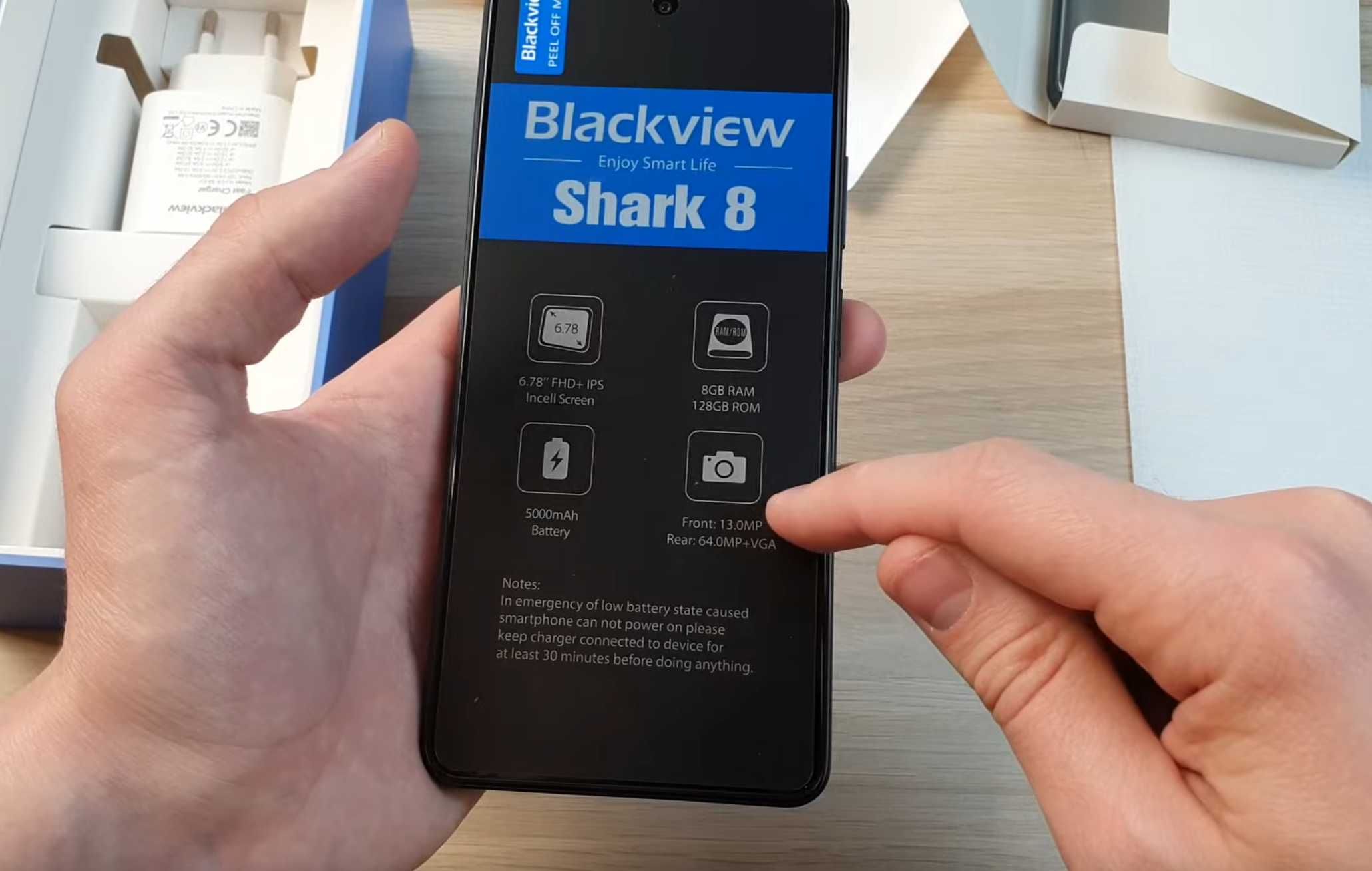 Blackview Shark 8 8/256 GB. G99 FullHD+ 120 Hz 64Мп 33W. ХІТ!