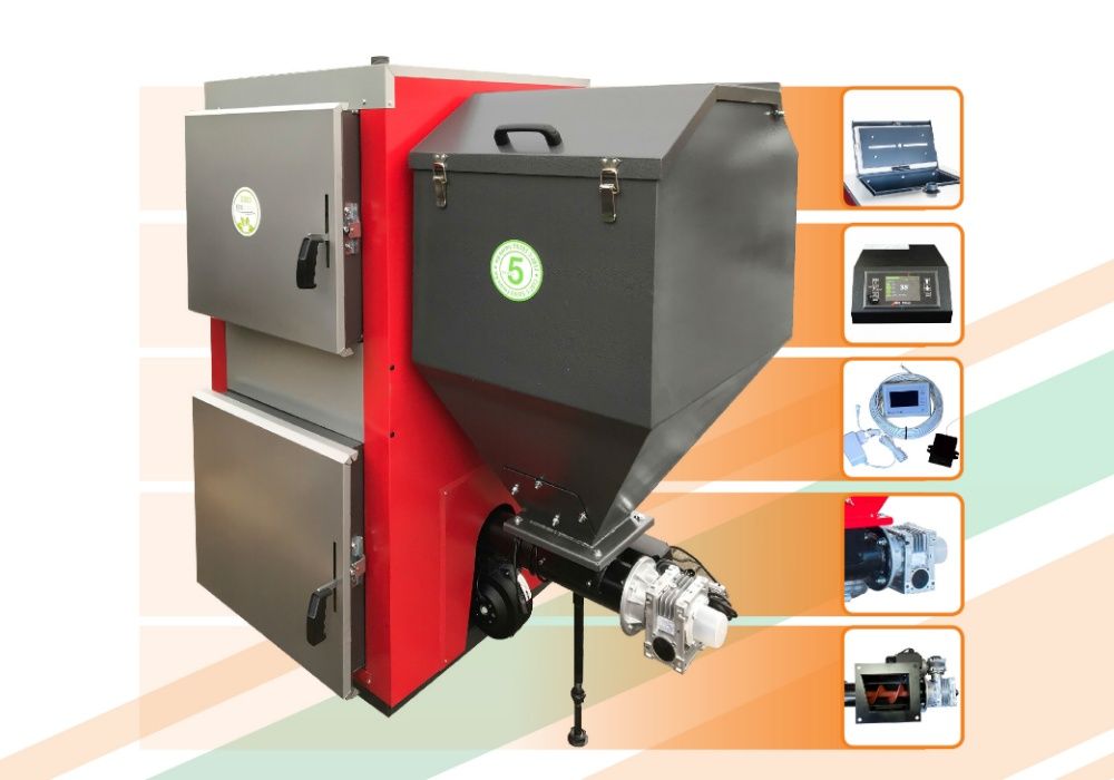 Kocioł C.O. 5 Klasy - Retop 100 kW - certyfikat ECODESIGN