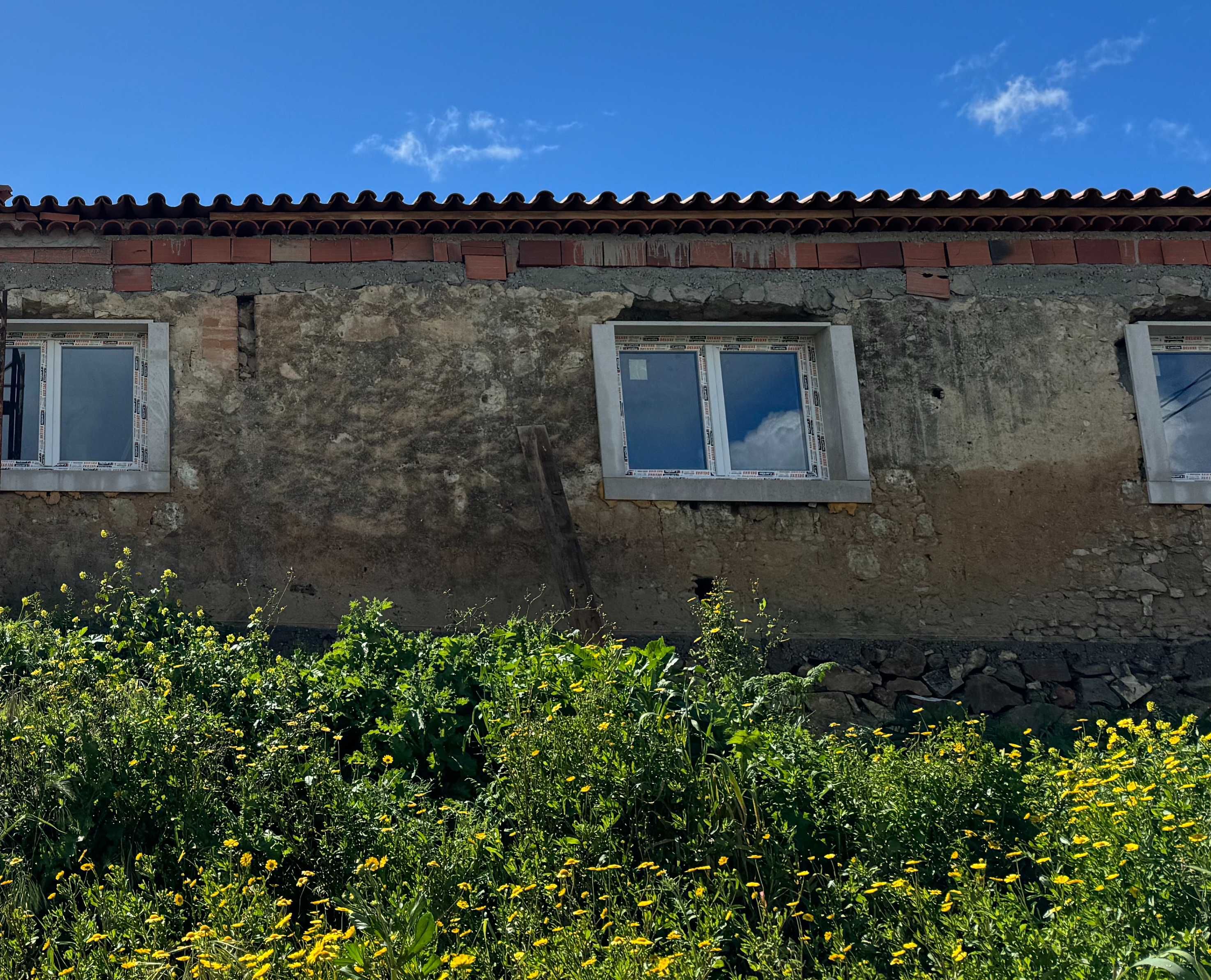 Quinta com casa em construção em Alcanhões