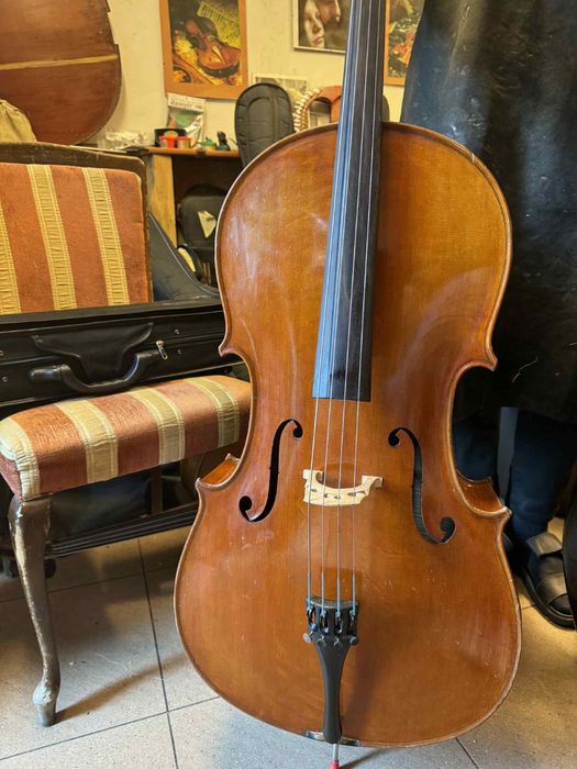 Wiolonczela lutnicza 4/4 Niemcy - Saksonia, ok. 1950 r.